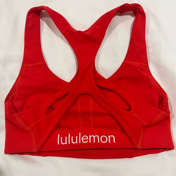 Peloton X Lululemon Strong Identity Red Sports Bra - Picture 5 of 6